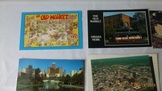 Vintage Post Cards Omaha Nebraska Aksarben Old Market Boys Town Set of 9 2