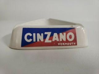 Vintage Cinzano Vermouth Ceramic Ashtray Made in Italy Schieffelin & Company 4
