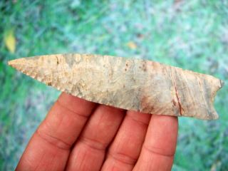 Fine 4 1/2 inch Missouri Angostura Point with Arrowheads Artifacts 3