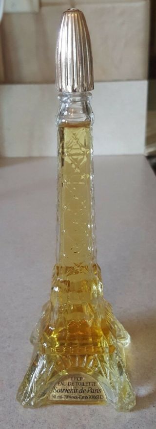 Eiffel Tower Glass Perfume Bottle 50 Ml Souvenir Paris Eau De Toilette
