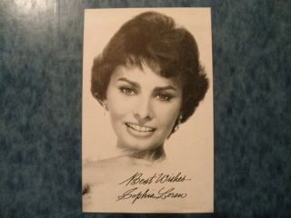 Sophia Loren Arcade Card 1950 