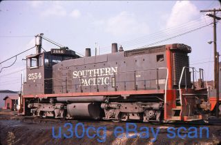 Sp Southern Pacific Sw1500 2554 Dallas,  Tx 1975 - Slide