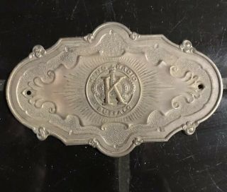 King Buffalo Radio Vintage Brass Badge Plate