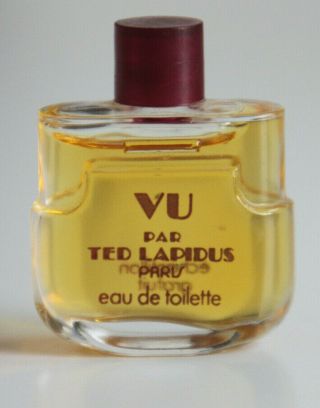 Ted Lapidus - Vu 3,  5 Ml Edt Mini Perfume Bottle Vintage