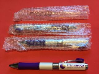 Three Heavy Metal Exelon Patch Pens Drug Rep Promo,  All In Package