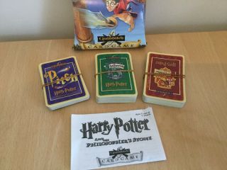 2000 HARRY POTTER & THE PHILOSOPHER’S STONE QUIDDITCH CARD GAME COMPLETE 2