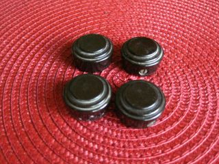 (4) RCA ANTIQUE TUBE RADIO KNOBS,  PARTS,  OTHER,  TOMBSTONE,  TABLE,  CONSOLE. 3