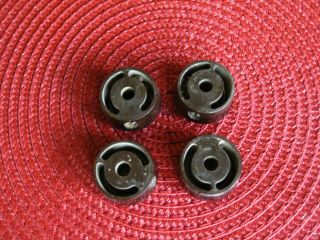 (4) RCA ANTIQUE TUBE RADIO KNOBS,  PARTS,  OTHER,  TOMBSTONE,  TABLE,  CONSOLE. 4