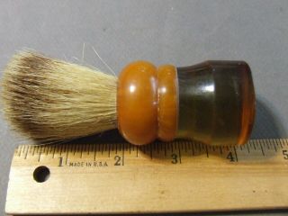 Antique Vintage Shaving Mug Brush Sanax Set In Rubber Butterscotch Bakelite