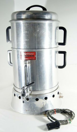 Vintage Aluminum Drip O Lator Coffee Urn Percolator Pot 24 36 48 Cup Dripolator