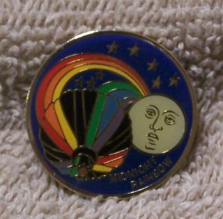 Midnight Rainbow Balloon Pin