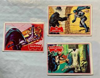 9 DIFFERENT 1966 BATMAN A CARDS 1,  3,  5,  6,  7,  9,  10,  12 & 14 IN 2