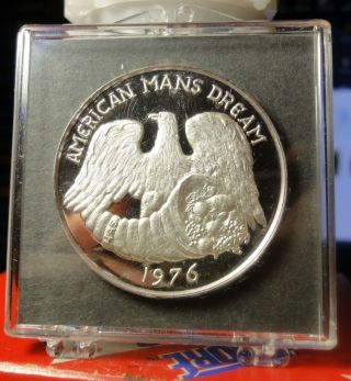 Mobile,  Al.  Infant Mystics 1976.  999 Silver Mardi Gras Doubloon American Dream