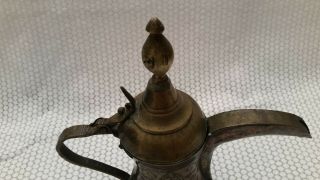 Antique Brass Dallah - Arabic Coffee Pot 2