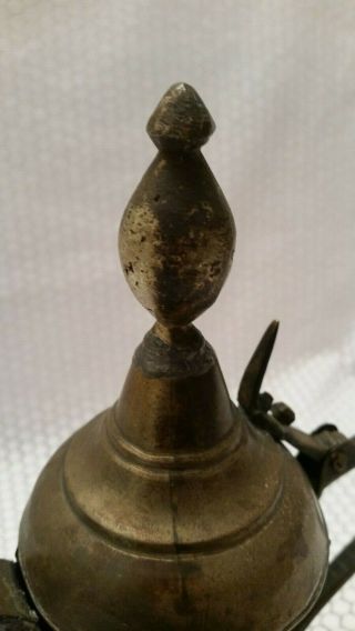 Antique Brass Dallah - Arabic Coffee Pot 7