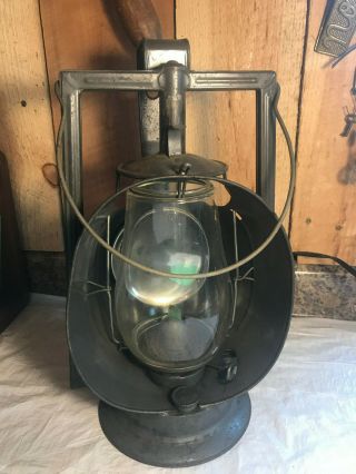 Antique Dietz Acme Inspector Kerosene Oil Lamp Railroad Lantern