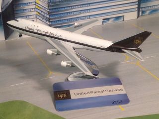 Ups United Parcel Service Boeing 747 N683up 1/400 Scale Airplane Model Big Bird