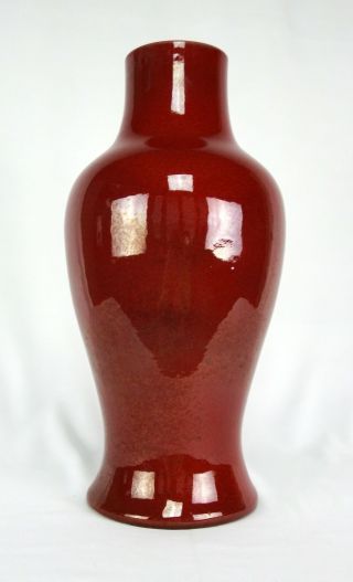 Chinese Oxblood Sang de Boeuf Fish Tale Form Vase 5