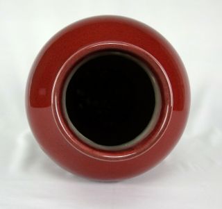 Chinese Oxblood Sang de Boeuf Fish Tale Form Vase 7