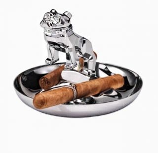 Mack Bulldog Cigar Ashtray Polished Chrome Nib Authentic Mack Trucks Official