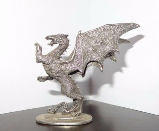 Ral Partha Pewter Dragon W/ Wings Mini Figure Pp277 - Mfg