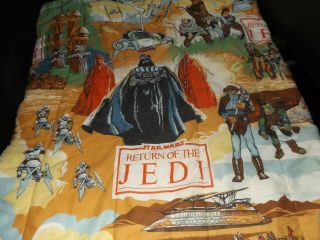 Vintage 1983 STAR WARS Return of the Jedi SLEEPING BAG R2D2 Ewoks CHEWBACCA, 2