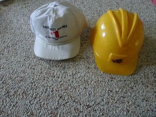 Southwest Airlines Yellow Hard Hat Baseball Hat 1991
