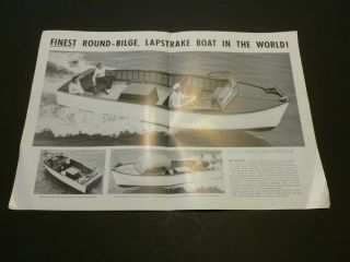 HTF Vtg 1950’s Chris Craft Boat Brochure 22 Ft SEA SKIFF Color Cruiser Info Spec 2