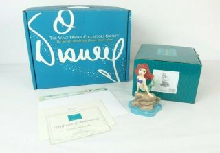 Disney Wdcc 4003072 Little Mermaid Ariel Seaside Serenade Membership Gift W/coa