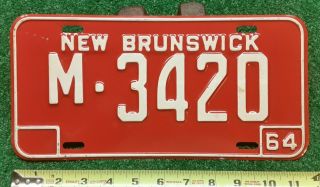 Brunswick - 1964 Municipal Government License Plate -