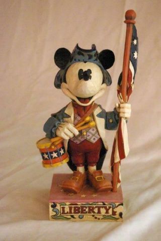 Disney By Enesco Jim Shore The Ultimate Patriot Mickey Mouse Figurine 9 1/2 "