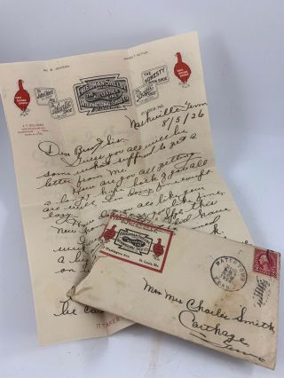Antique/vintage 1926 Handwritten Letter/letterhead From Red Goose Shoes