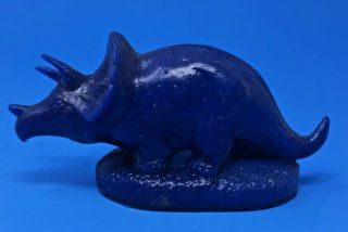 MOLD A RAMA TRICERATOPS SMALL NO MARKINGS IN DARK BLUE (M9) 2