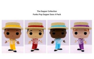 D23 Expo 2019 Dapper Dans Funko Pop 4 Pack Set