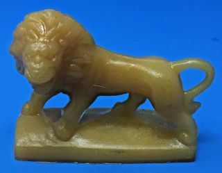 Mold A Rama Lion Small No Markings Moldville Version In Mustard Yellow (m9)