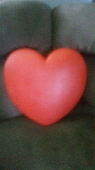 19 " Red Heart Lights Up Blow Mold Union Products Valentine 
