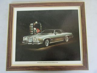 Pontiac 1975 Grand Prix Sj 2 - Door Hardtop Dealer Showroom Photo Poster Framed