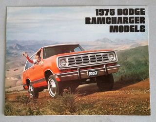 Vintage 1975 Dodge Ramcharger Models Truck Brochure