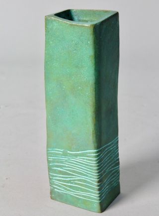 Art Deco Signed Bronze Vase W92