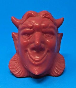 Mold A Rama Devil Bust No Markings In Red (m9)