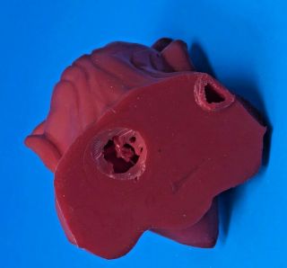 MOLD A RAMA DEVIL BUST NO MARKINGS IN RED (M9) 3