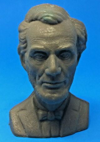 Mold A Rama Abe Lincoln Bust 16th Pres In Bronze Over Green (m9)