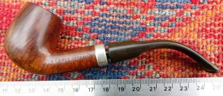 James Upshall Root Briar Pipe With Sterling Silver Band