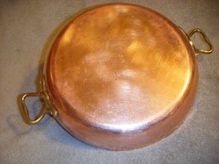 Waldow Bklyn York 26 Copper,  Brass & Tin Lined 10 " Saute Pan/skillet