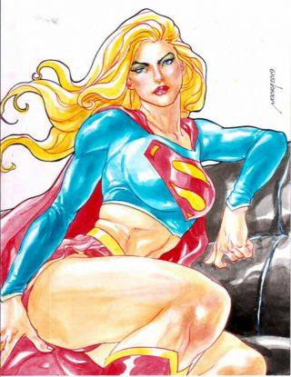 Supergirl 01 Sexy Sketches Pin Up Drawing Art By Noora