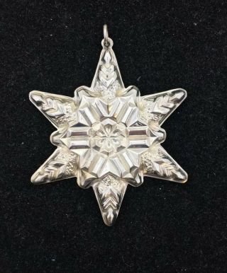 1970 Gorham Sterling Silver Annual Snowflake Christmas Ornament 925 1st Edition
