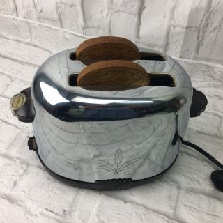 1950s Westinghouse 521 2 - Slice Toaster W/bakelite Base And Handles To