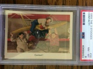 1959 The 3 Stooges 38 Contact Psa 8 " Look "
