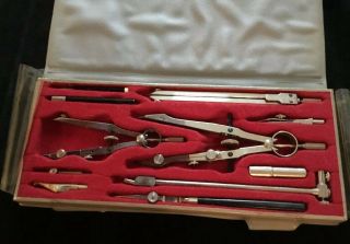 Vintage Gramercy Drafting Engineering Set M08a W/case & More.  Germany