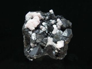 Alabandite Twin Crystal Cluster,  Uchucchacua Mine Peru